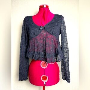 Heart Hips Lace Long Sleeve Top